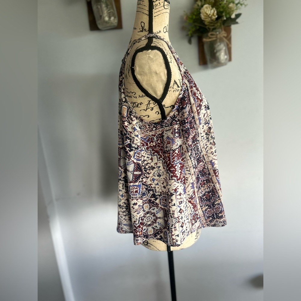 Miss me blouse beaded bohemian tank Gypsy hippie western art to‎ wear top - Picture 4 of 11